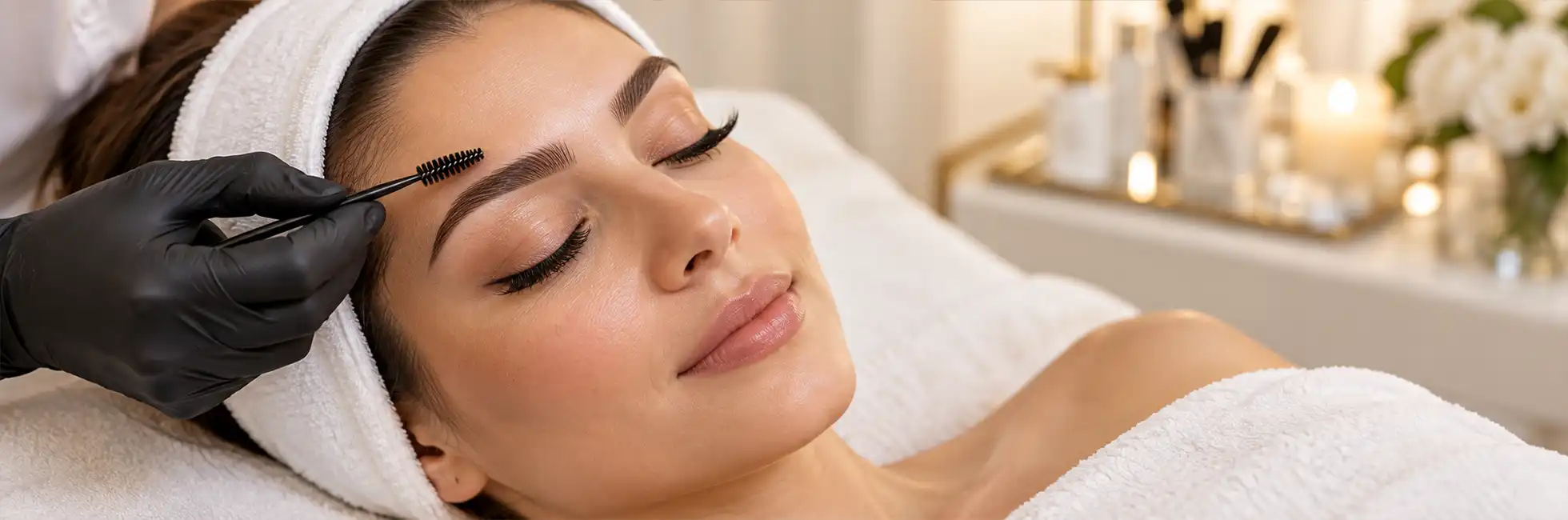 Cuidado profesional de cejas y pestañas en Soray Aesthetic Beauty Center